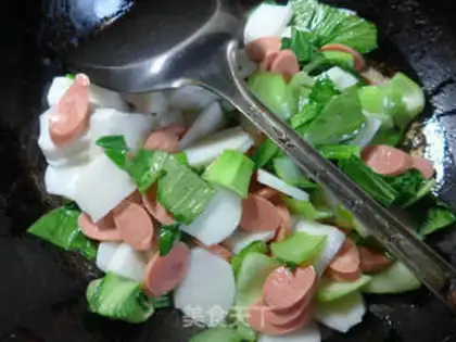 Make The ham and intestinal cuisine step 5