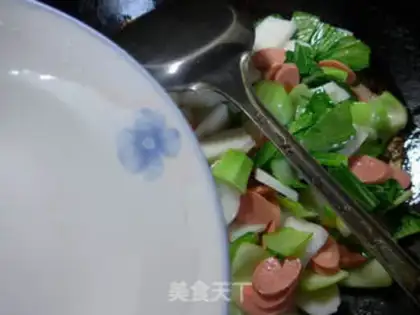 Make The ham and intestinal cuisine step 6
