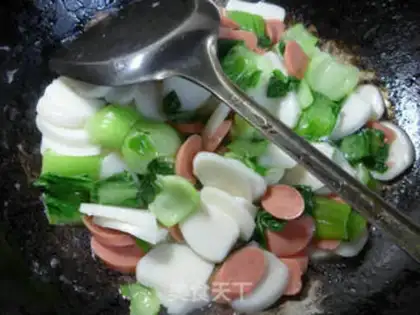 Make The ham and intestinal cuisine step 7