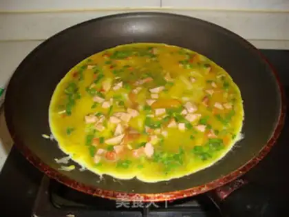 Make Ham and eggs step 2