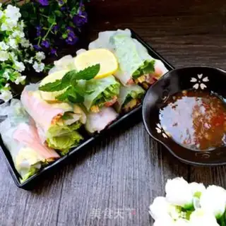 Make Viet Nam Spring Roll step 13