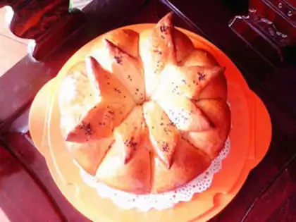 Make Flower bread step 13