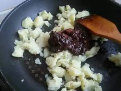 Make Potato burrito step 1