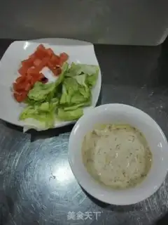 Make Soothing salmon salad step 0