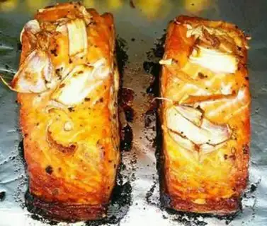 Make Blueberry sauce salmon step 3