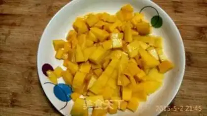 Make Mango milk Simirou step 1