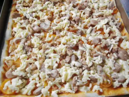 Make BBQ CHICKEN WALNUT PIZZA step 13