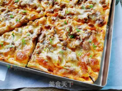 Make BBQ CHICKEN WALNUT PIZZA step 15