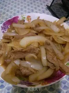 Make Onion fried meat step 2
