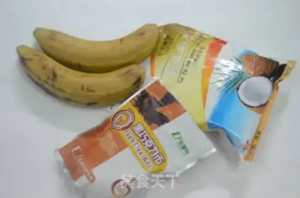 Make Chocolate banana coconut ball step 0
