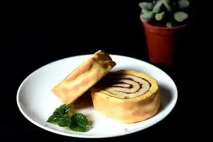 Make Tiger cake roll step 7