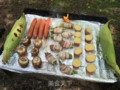 Make The hot spring flowers are roasted step 7