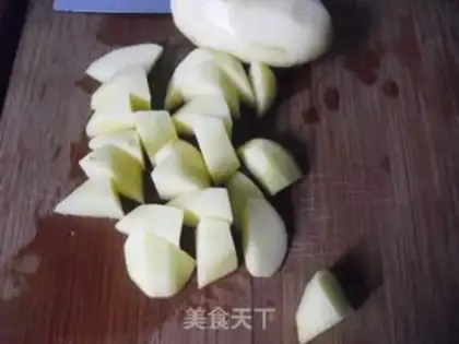 Make Potato burn ribs step 1