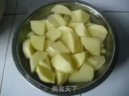 Make Potato burn ribs step 2