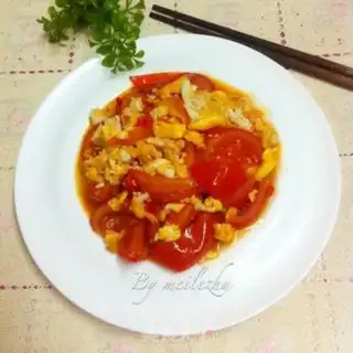 Make Tomato fried eggs step 5