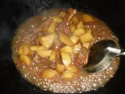 Make Potato burn ribs step 6