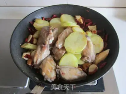 Make Spicy chicken wings pan step 7