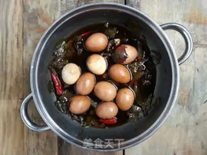 Make Five spicy tea eggs step 13