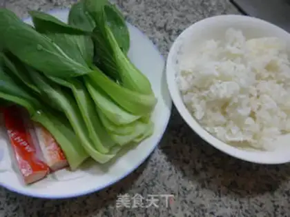 Make Crab willow fried rice step 0