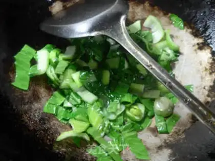 Make Crab willow fried rice step 3