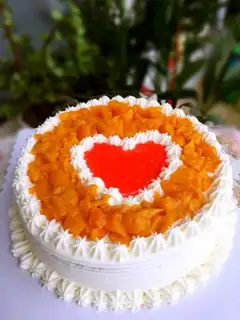 Make Mango cake step 7