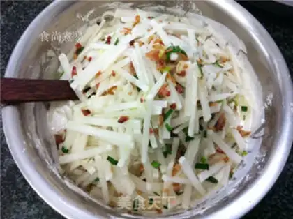 Make Cracker radish cake step 11