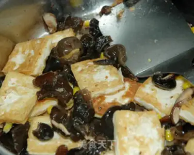 Make Tofu with mushrooms step 7