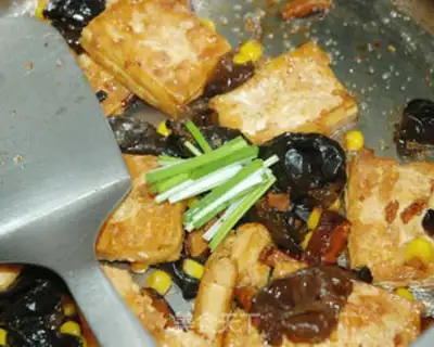 Make Tofu with mushrooms step 8