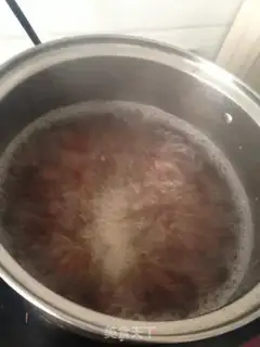 Make Red bean rice step 1