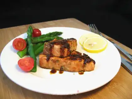 Make Rosemary sauce salmon step 8