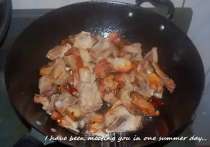 Make Red lamb noodles step 3