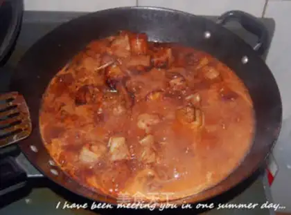 Make Red lamb noodles step 6