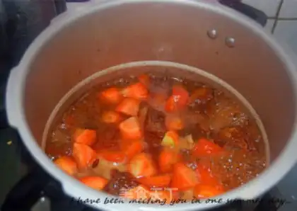 Make Red lamb noodles step 7