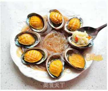 Make Garlic fans steam abalone step 6