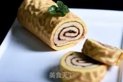 Make Tiger cake roll step 6