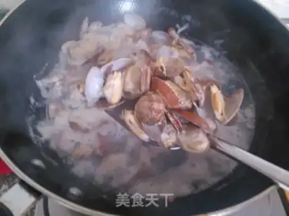 Make Taste clams step 1