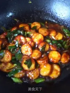 Make Garlic seed burning Okja tofu step 7
