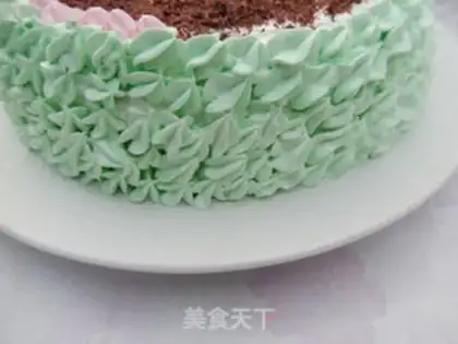 Make Chocolate cream cake step 17
