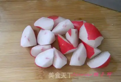 Make Shrimp and radish step 1