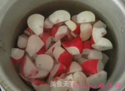 Make Shrimp and radish step 2