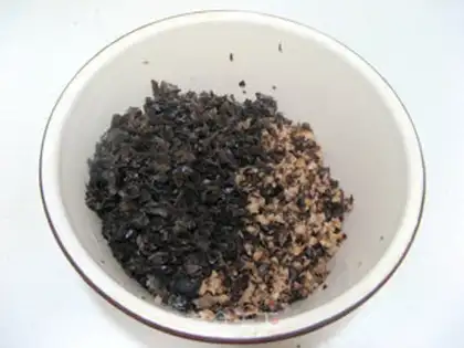 Make Scrambled mushroom dumplings step 1