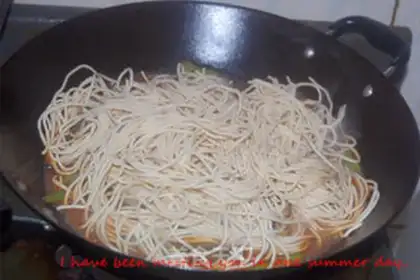 Make lentils noodles step 5