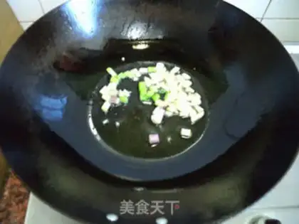 Make Peas, meat, tofu step 2