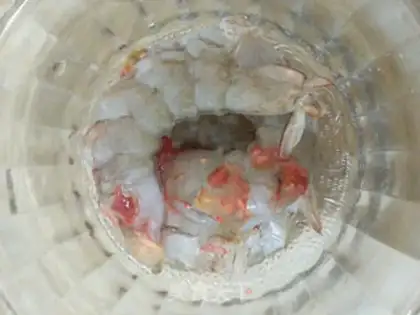 Make Shrimp with cabbage step 1