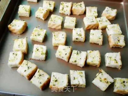 Make Garlic butter toast brick step 6