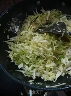 Make A cabbage fan step 4