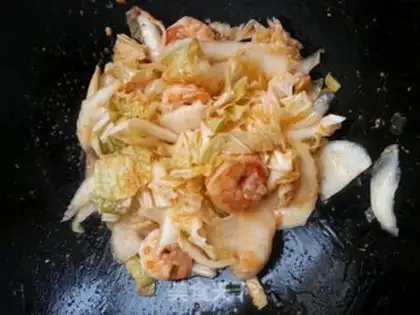 Make Shrimp with cabbage step 9