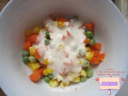 Make Corn salad bread step 4