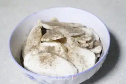 Make Baked pepper apricot mushrooms step 2