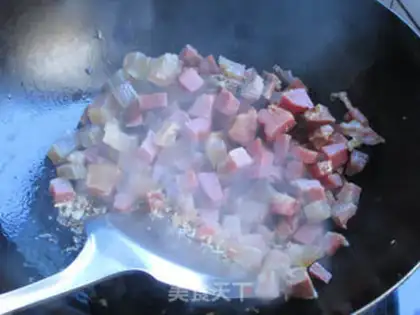 Make Peach pea rice step 3